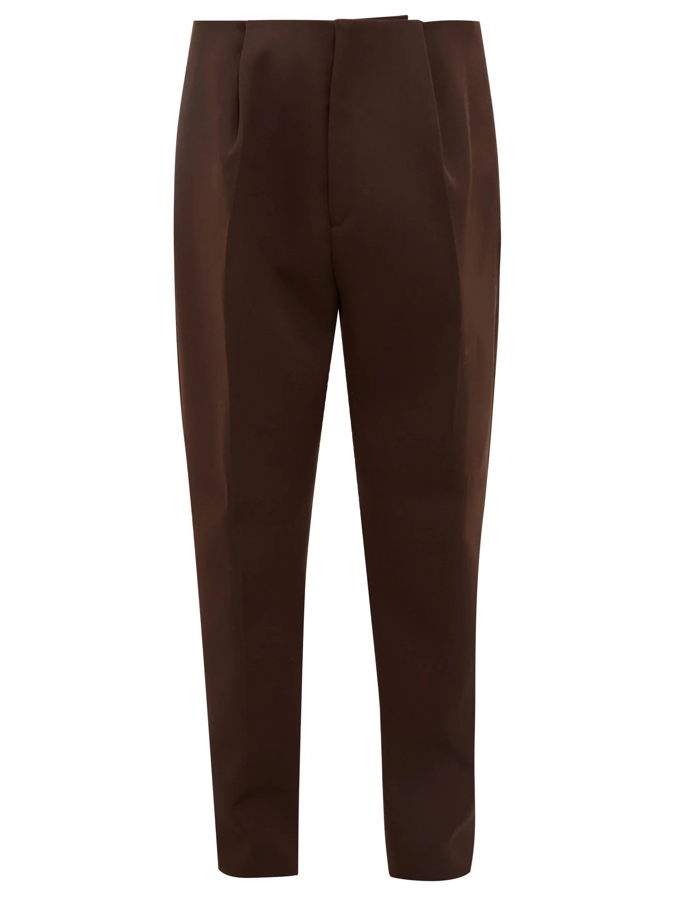 Tailored wool slim-leg trousers - 1