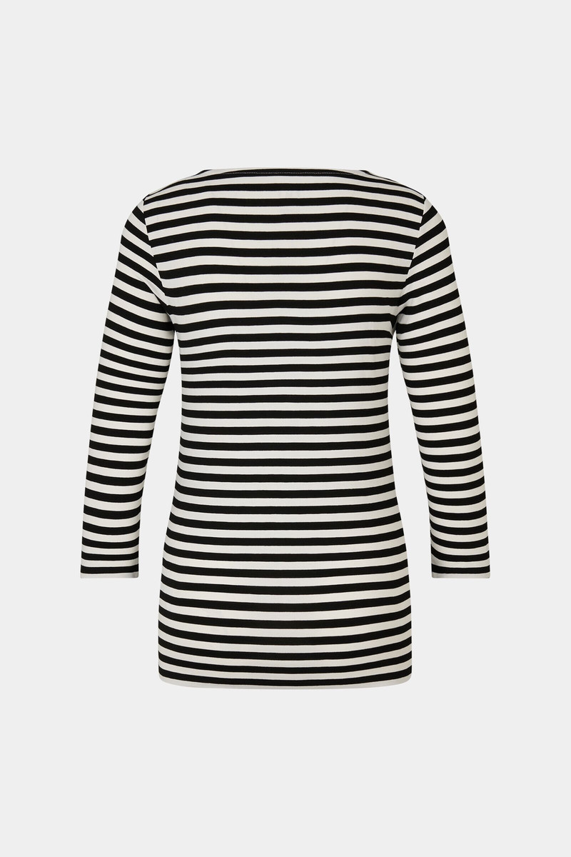 BOGNER Louna Longsleeve in Black/Off-white outlook