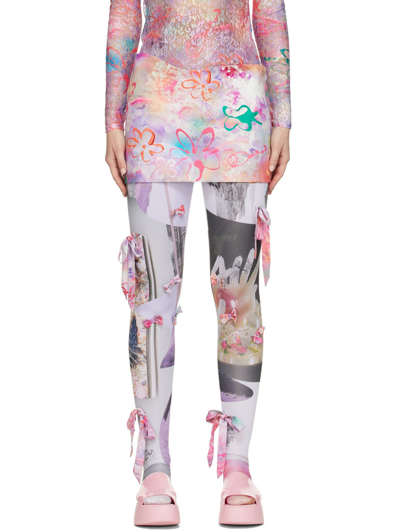 Multicolor Star Fish Wave Mini Skirt 1