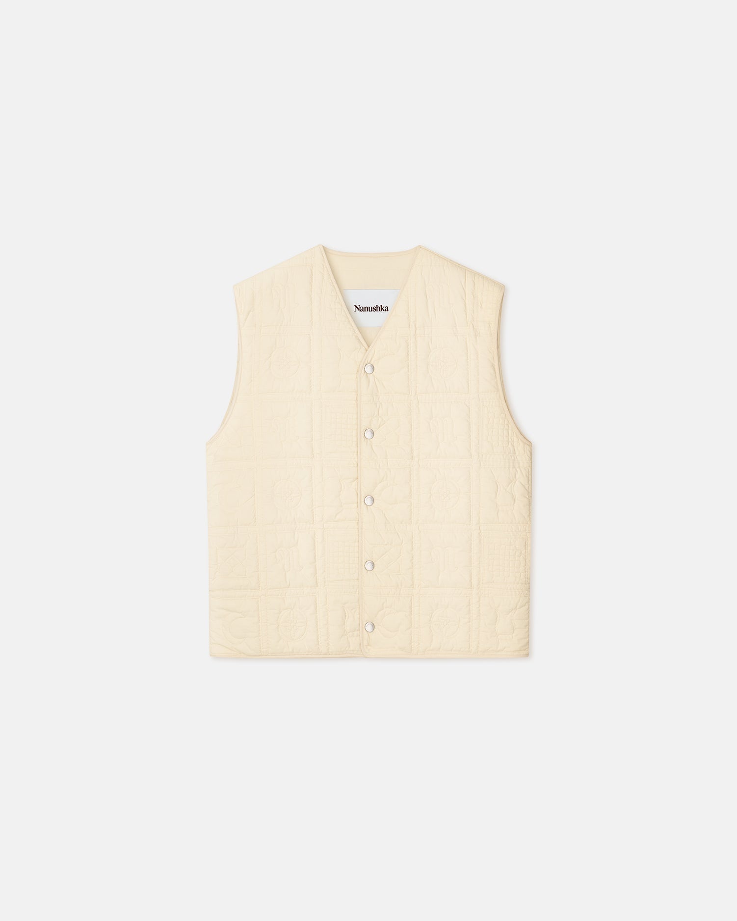 Quilted Tech Poplin Vest - 1