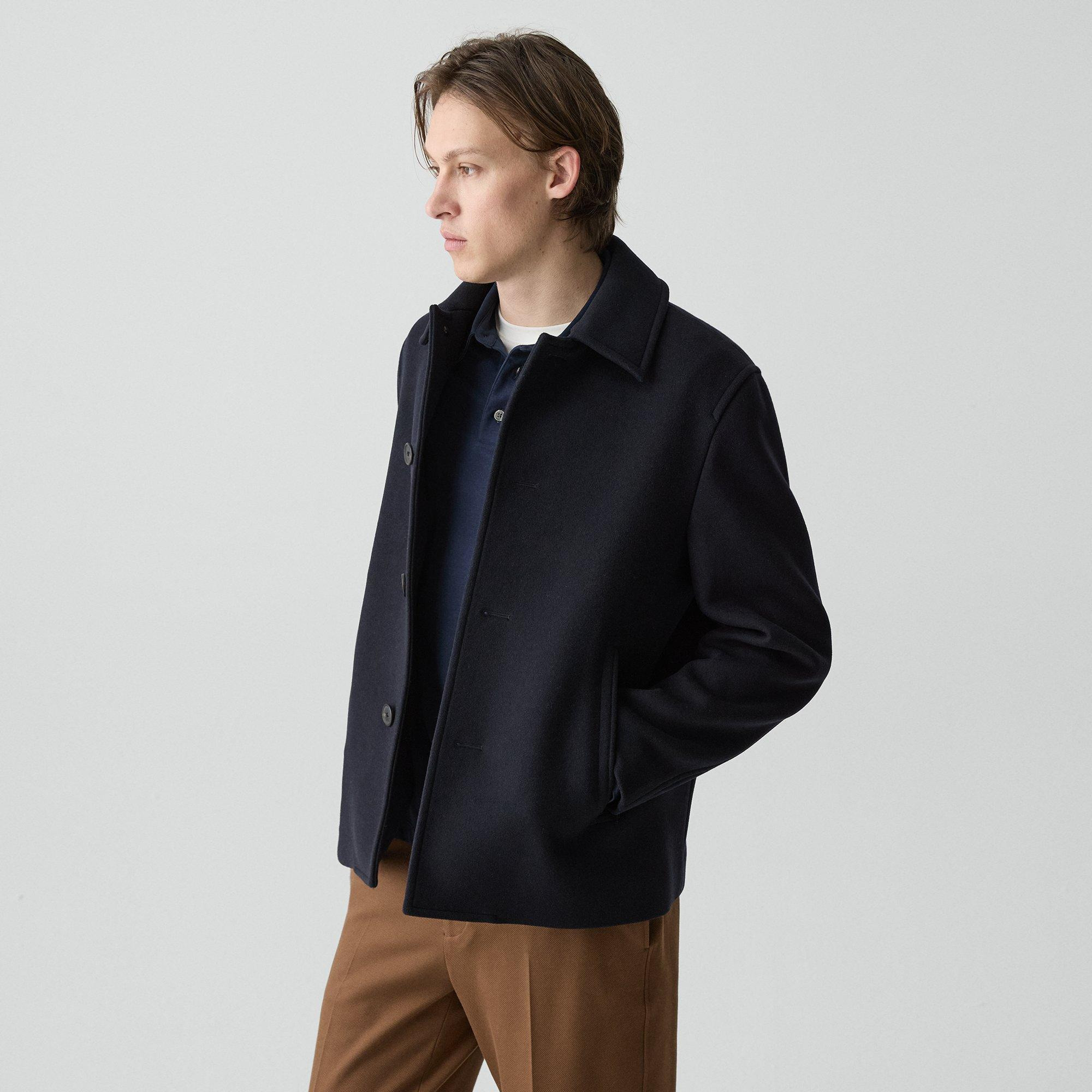 Peacoat in Plush Melton - 3