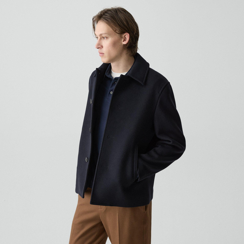 Peacoat in Plush Melton 3