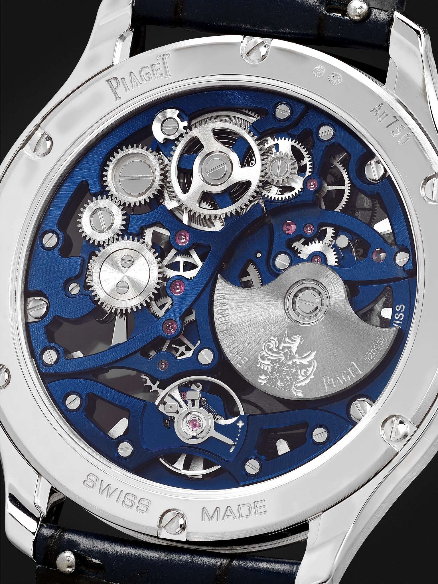 Polo Skeleton Automatic 42mm 18-Karat White Gold, Alligator and Diamond Watch, Ref. No. G0A46010 - 7