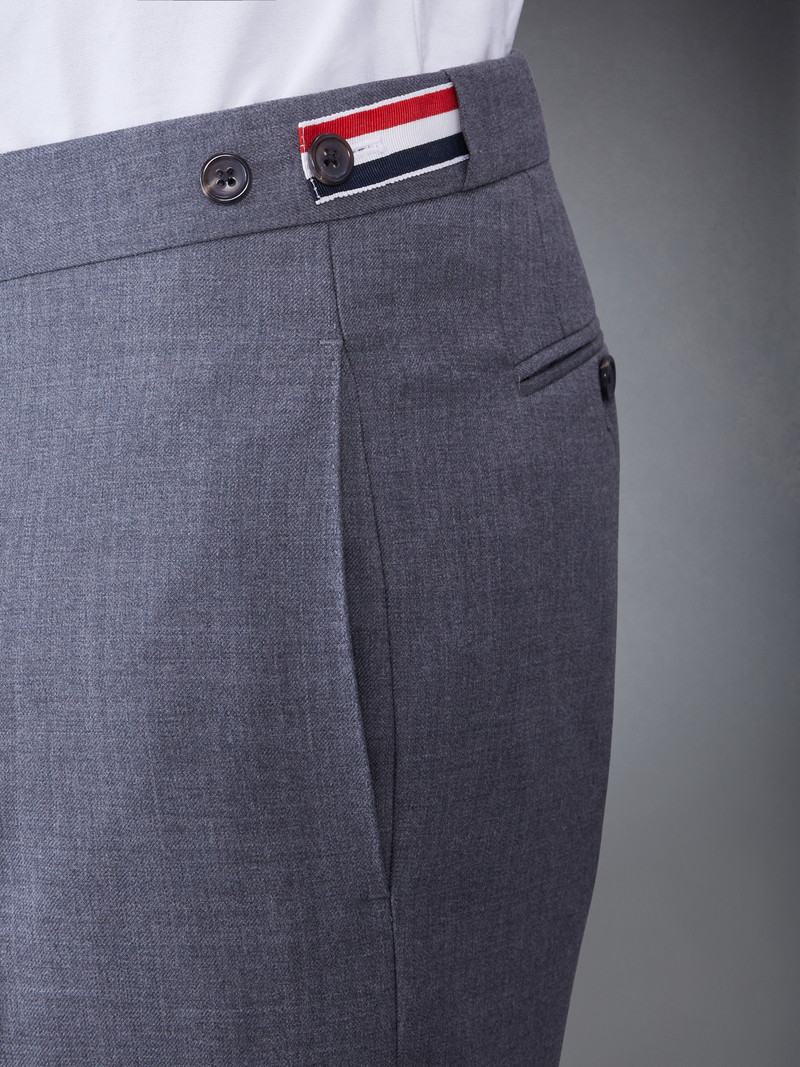 TWILL WOOL LOW RISE SKINNY SHORTS 4