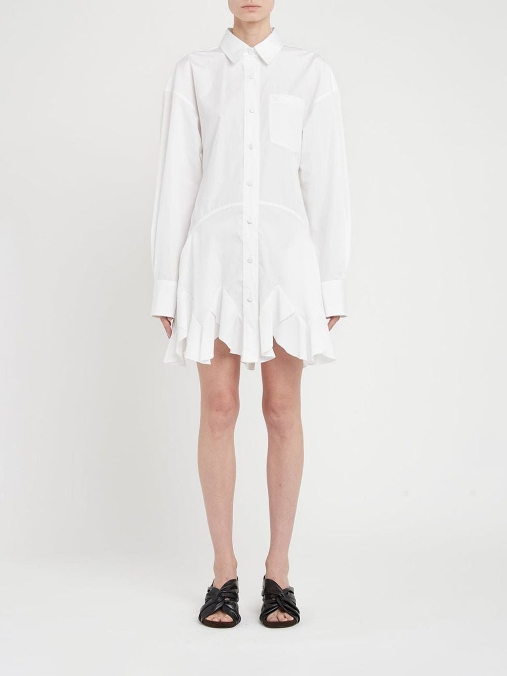 godet shirt minidress - 2