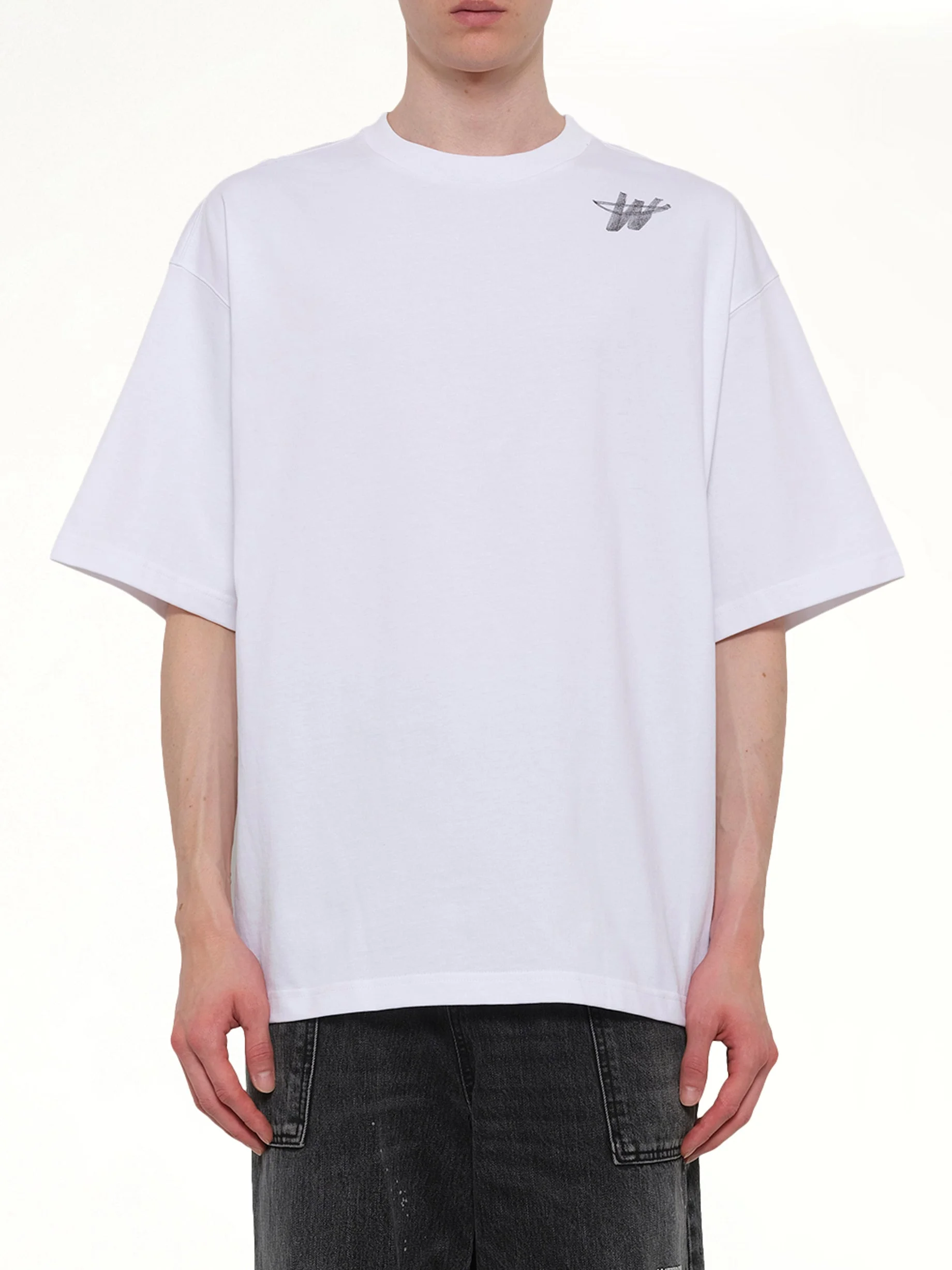 Classic WD Logo T-Shirt in White - 1