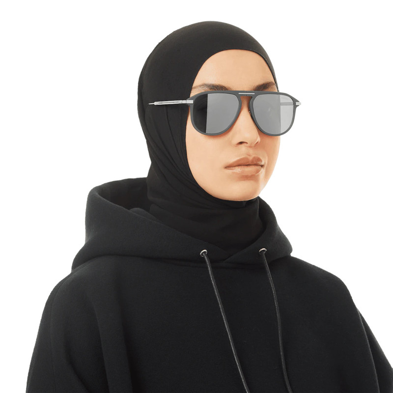 Eyewear Pilot Foldable Mercury Gray Sunglasses 5