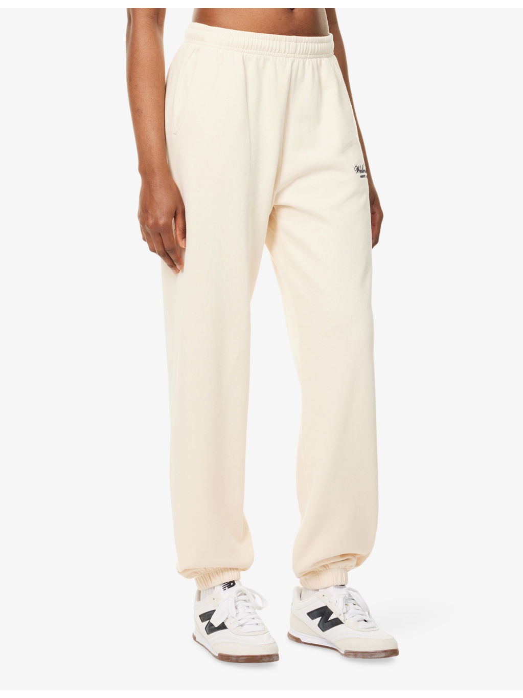 Wellness Club Embroidered Cotton-Jersey Jogging Bottoms - 3