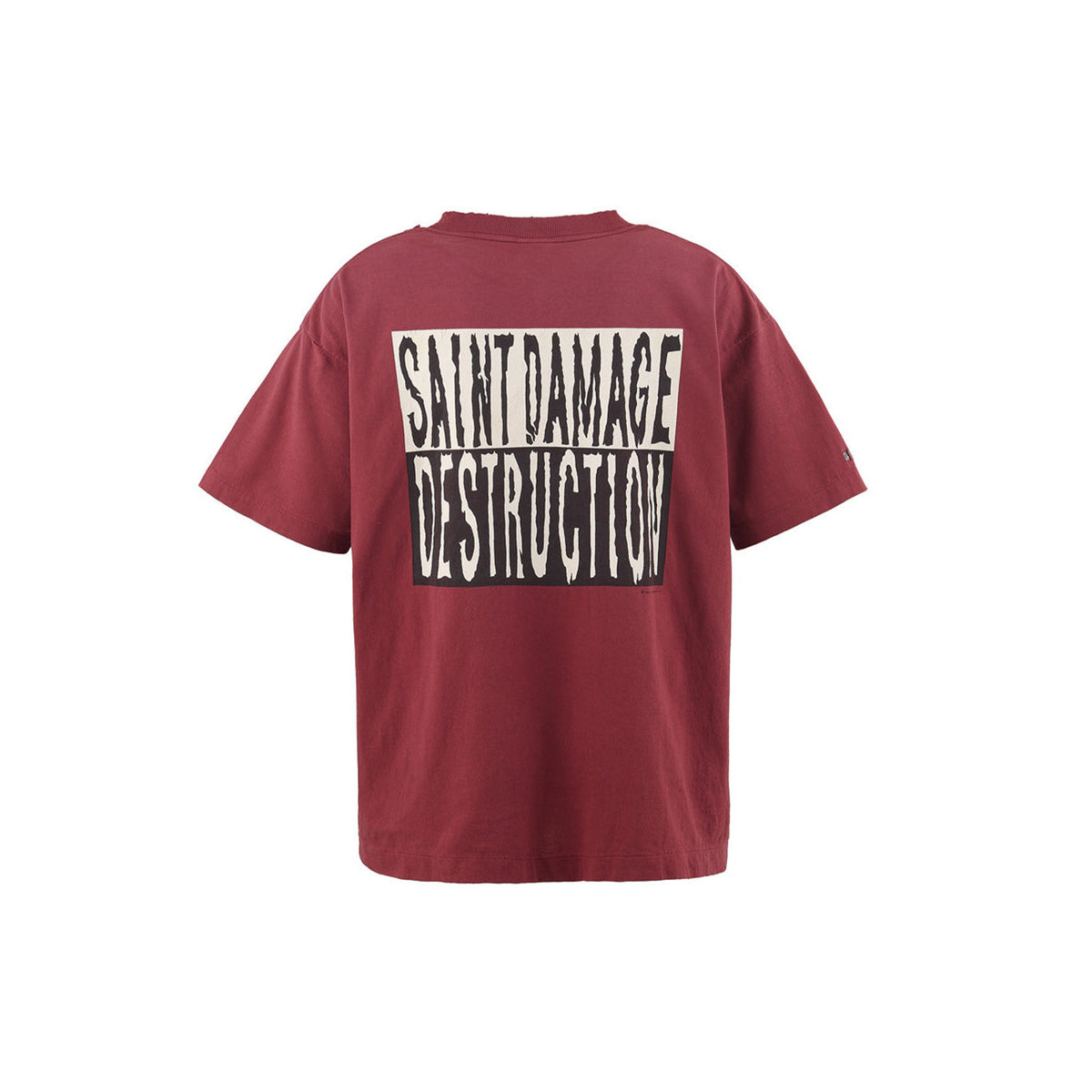 ? SHORT-SLEEVED T-SHIRT (BURGUNDY) - 2