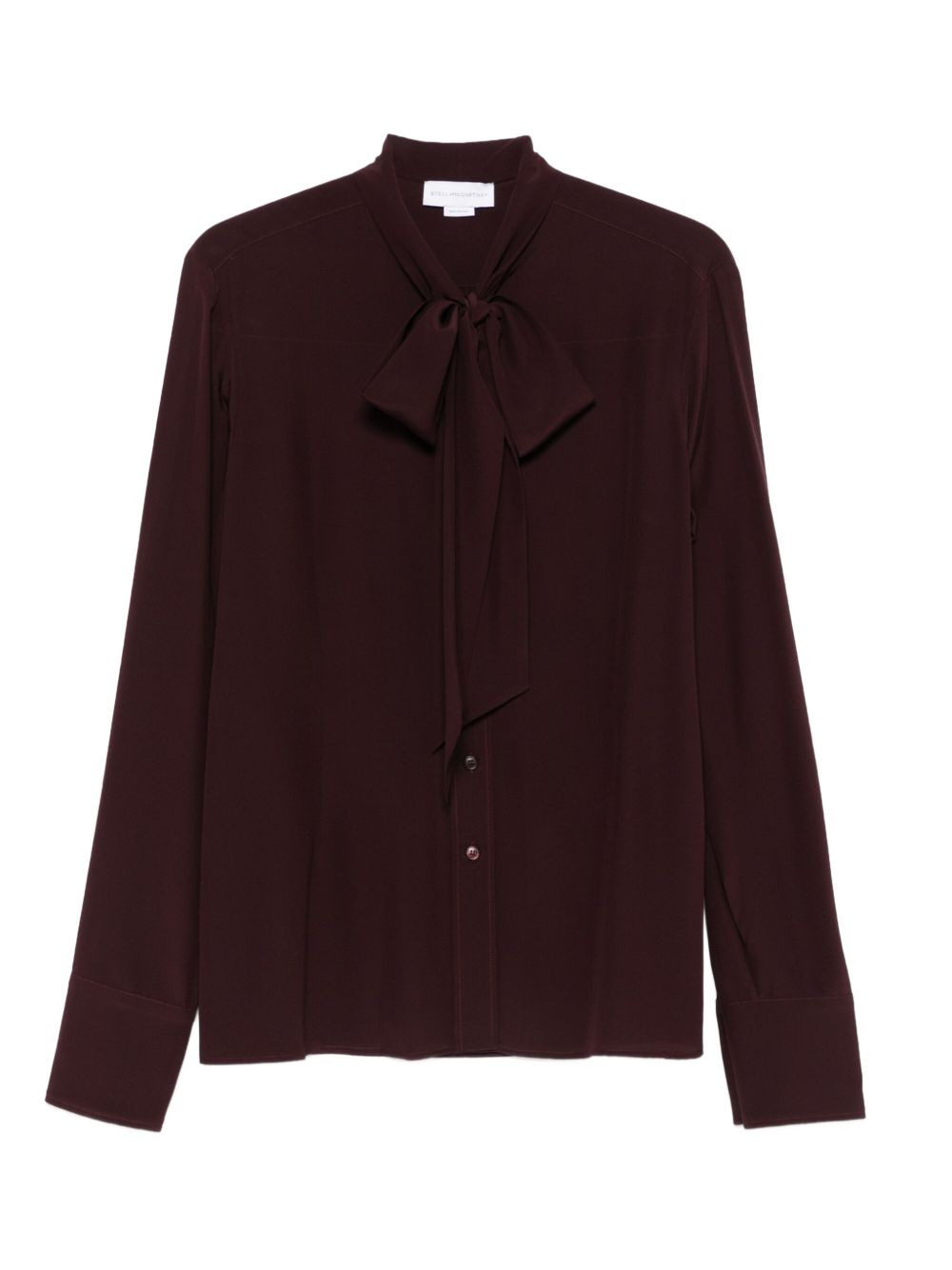 bow-tie silk shirt - 1