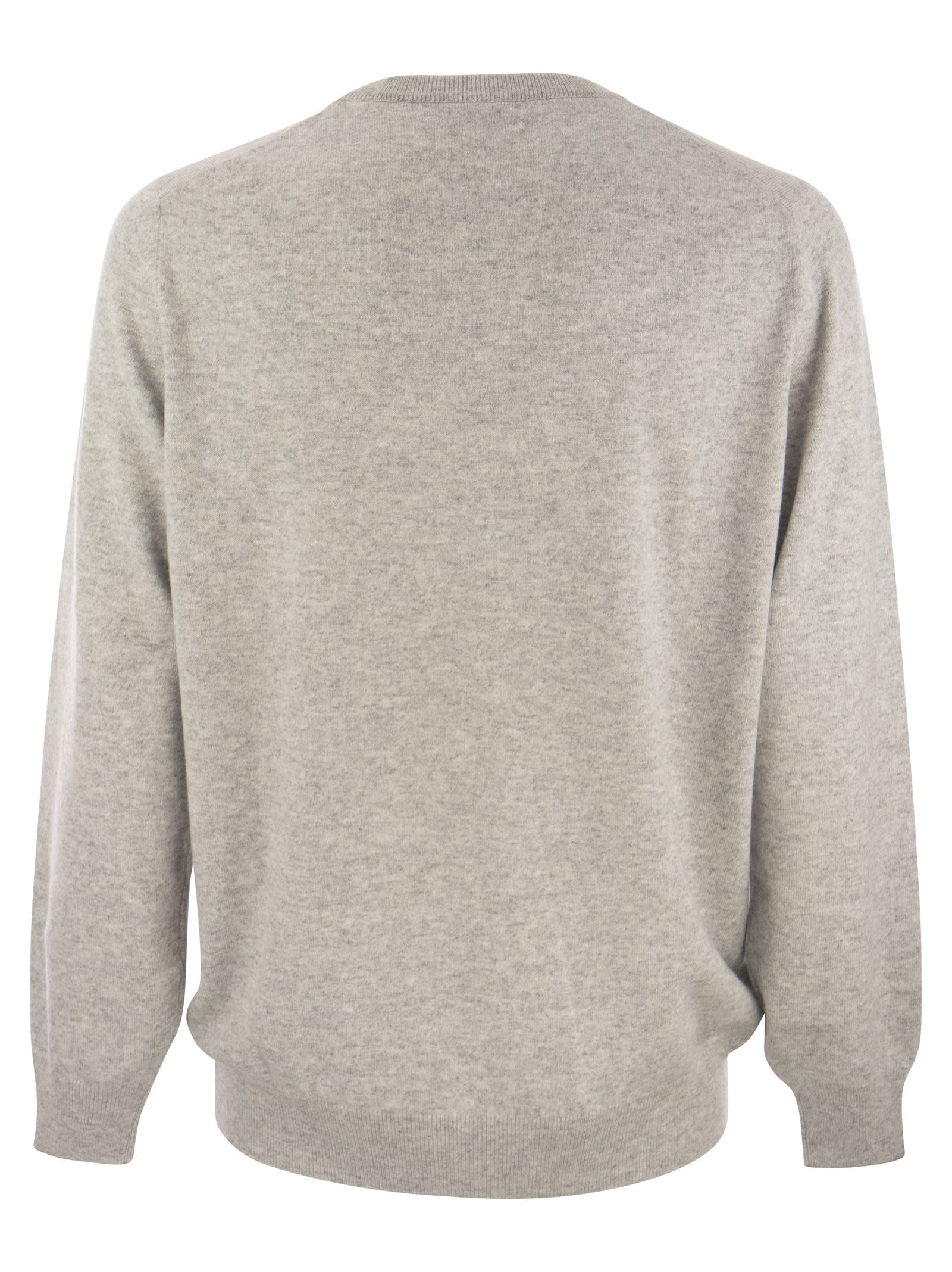 Brunello Cucinelli Men Pure Cashmere Crew-Neck Sweater - 2