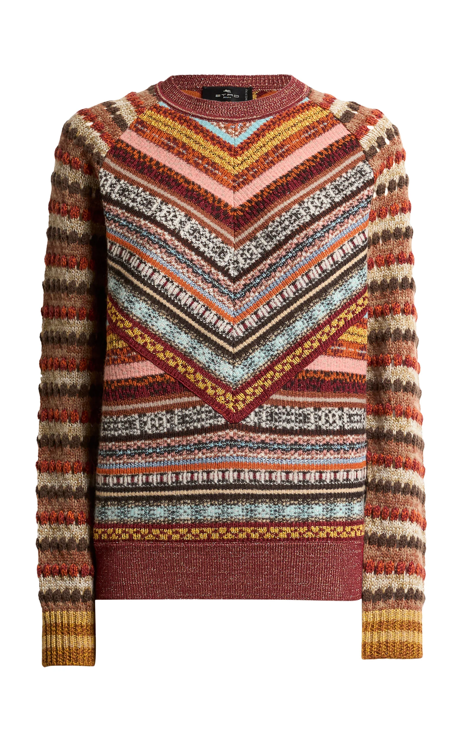 Striped Wool-Blend Sweater stripe - 1