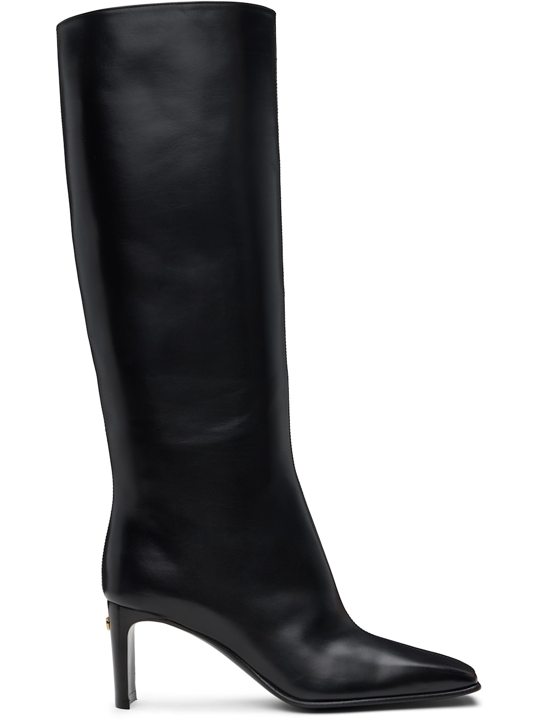 Black Knee High Boots - 1