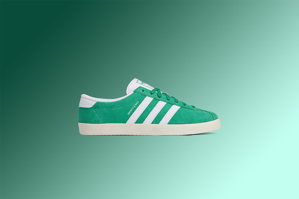 ADIDAS X SPORTY & RICH WOMEN'S BLANC - COURT GREEN/CLOUD WHITE/OFF WHITE - 5