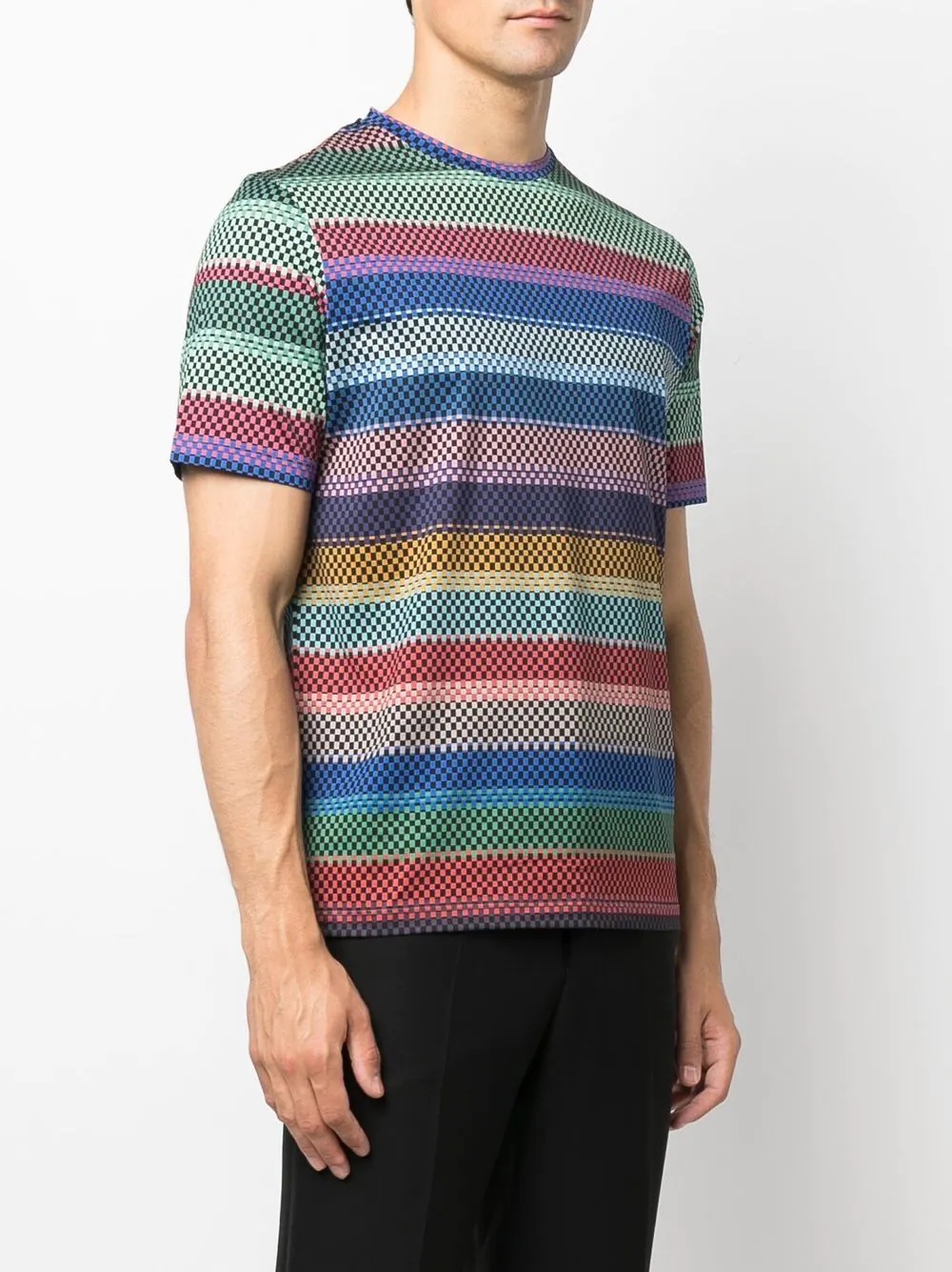 horizontal-stripe cotton T-shirt - 3