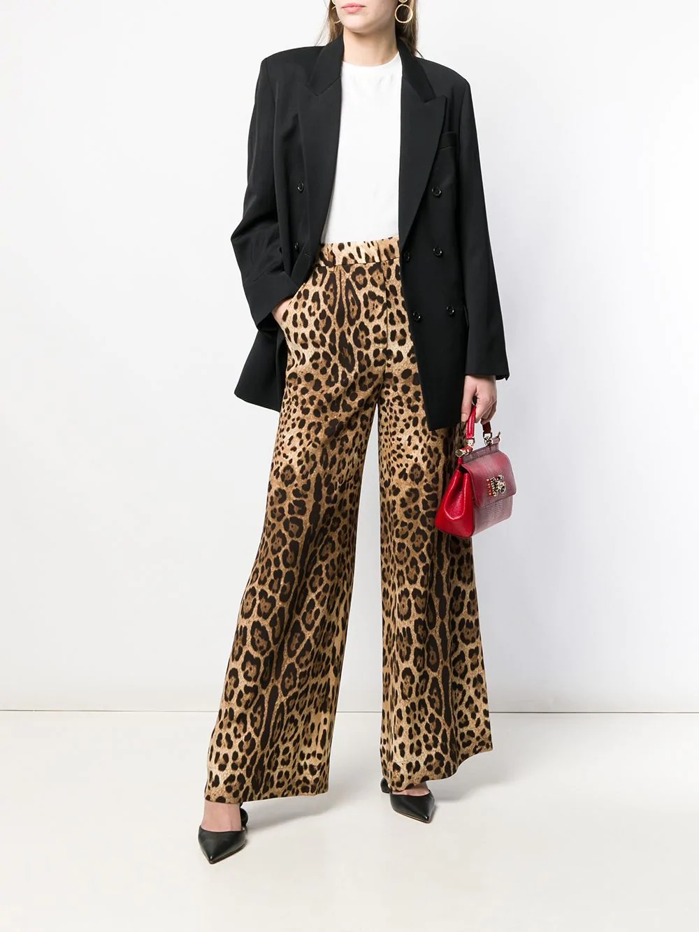 leopard print trousers - 2