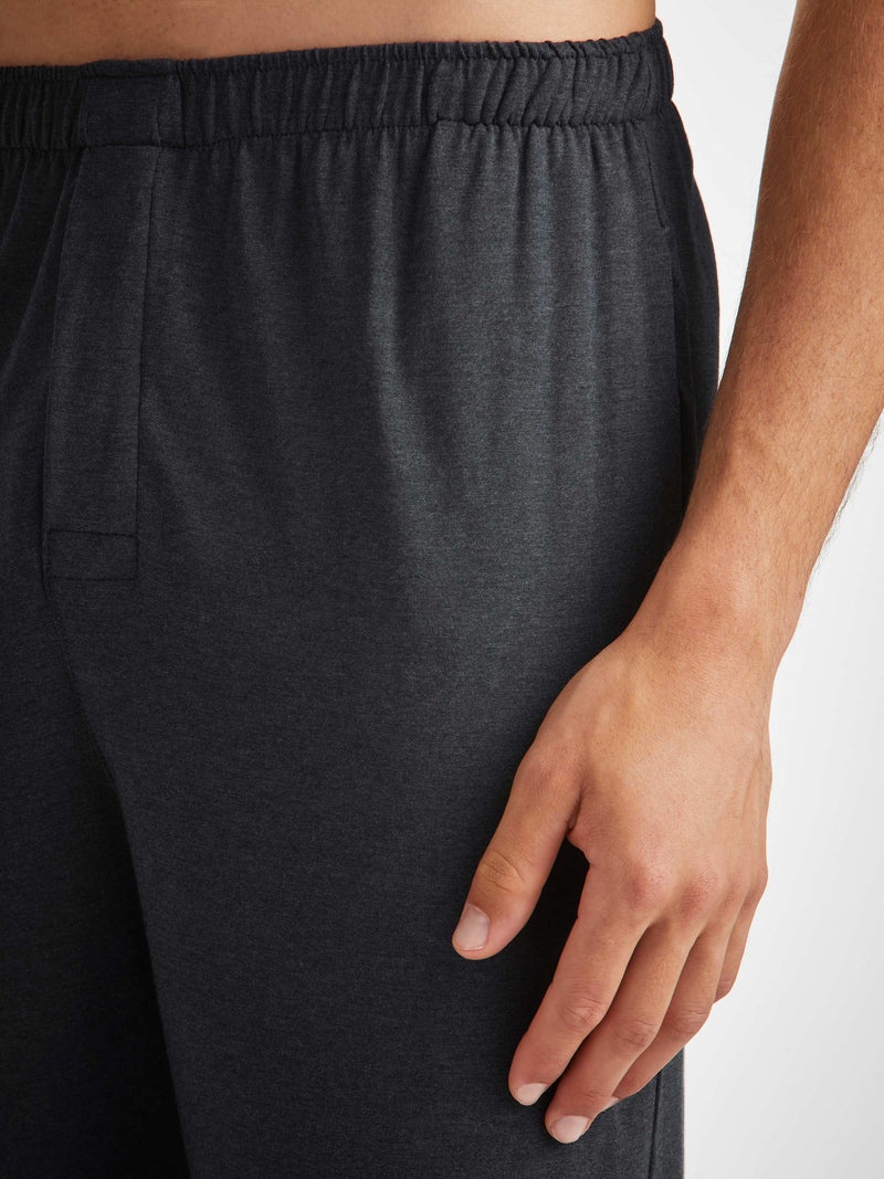 Men's Modern Fit Pyjamas Marlowe Micro Modal Stretch Anthracite - 6