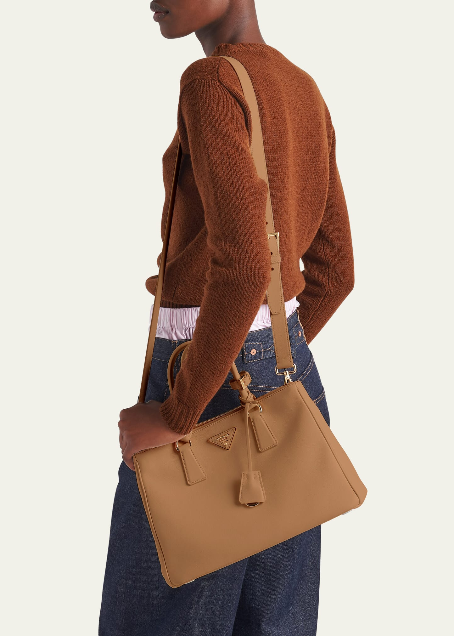 Galleria Large Grain Leather Top-Handle Bag - 4