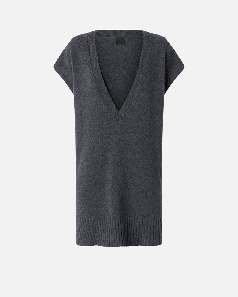 CASHMERE-BLEND KNIT WAISTCOAT 1