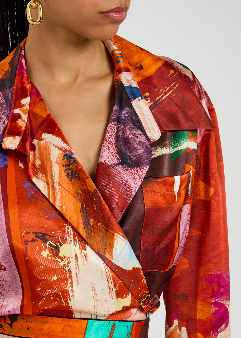 Roksanda Java Printed Satin Blouse - 5