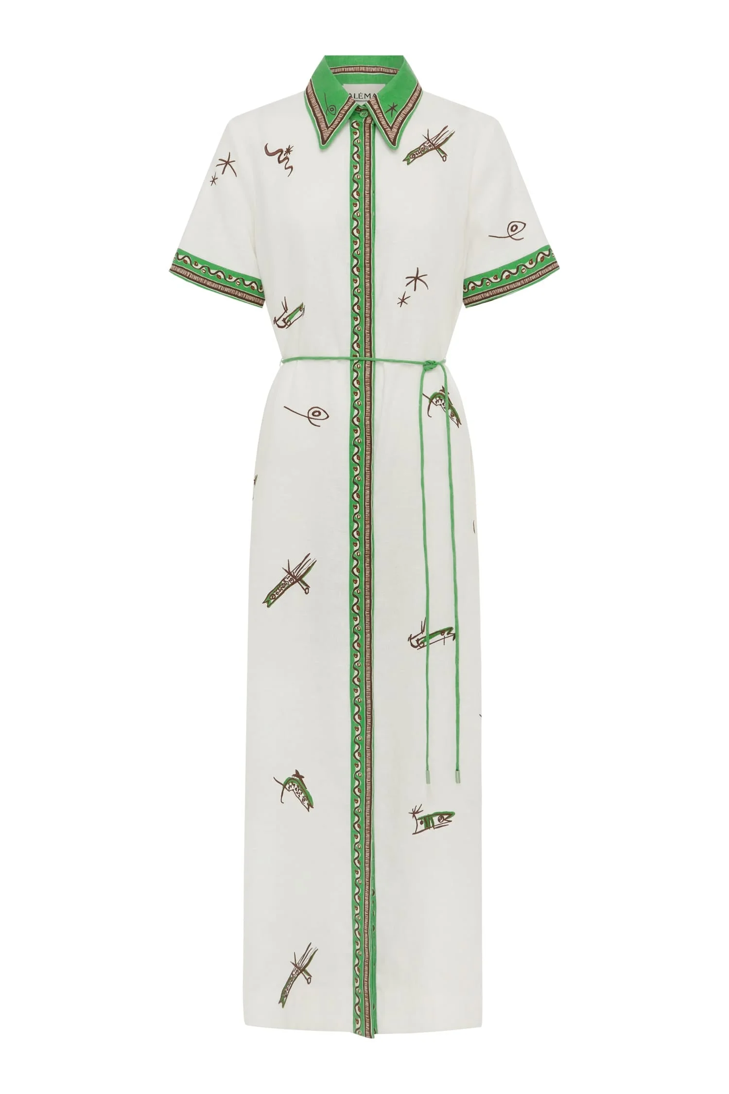 Wanda Embroidered Shirtdress - 1
