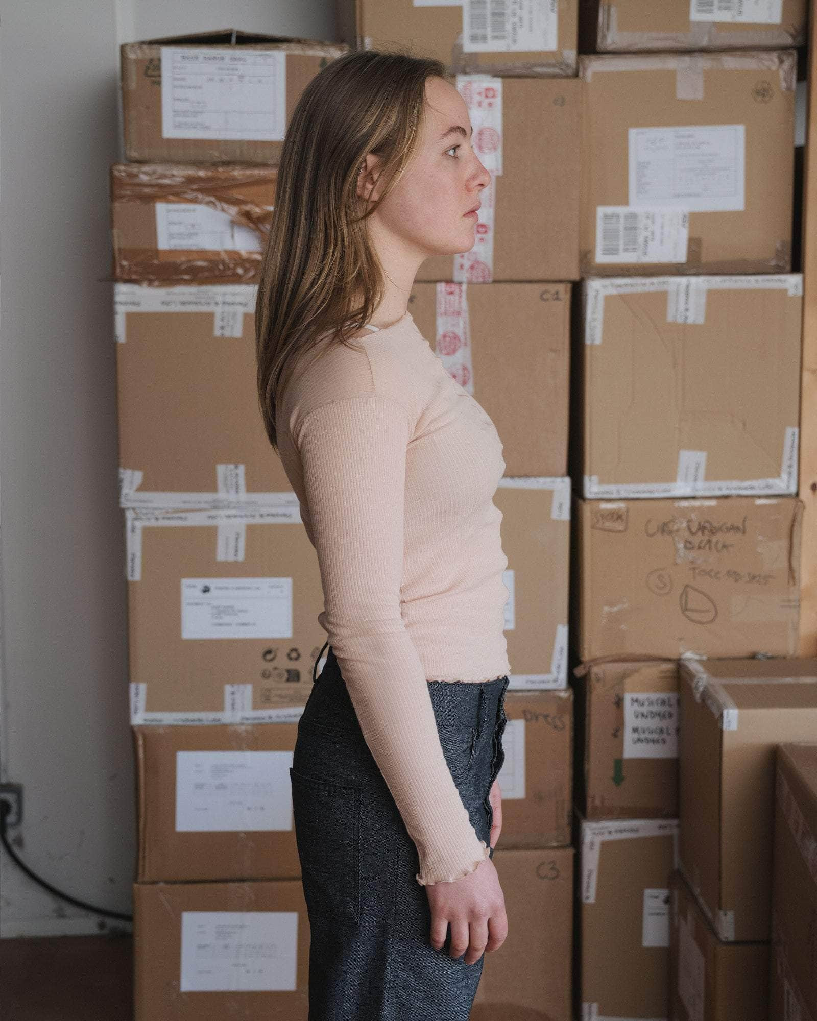 Pama Long Sleeve Tee - Fine Organic Cotton Rib - 3