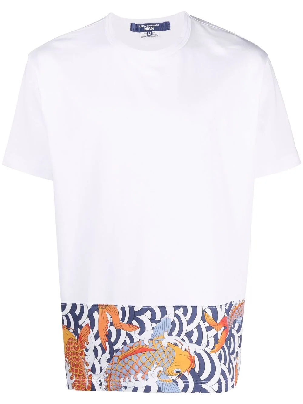 graphic-print hem T-shirt - 1