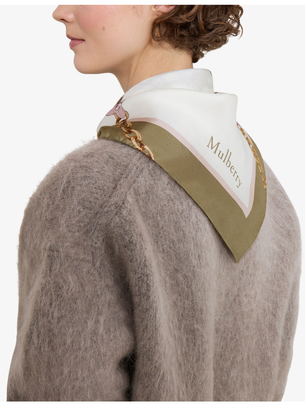 Lana Bag and Chains Square Silk-Twill Scarf - 2