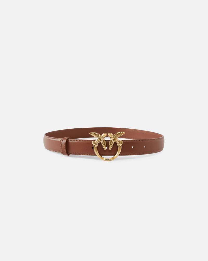 LOVE BIRDS LEATHER BELT 3CM - 1