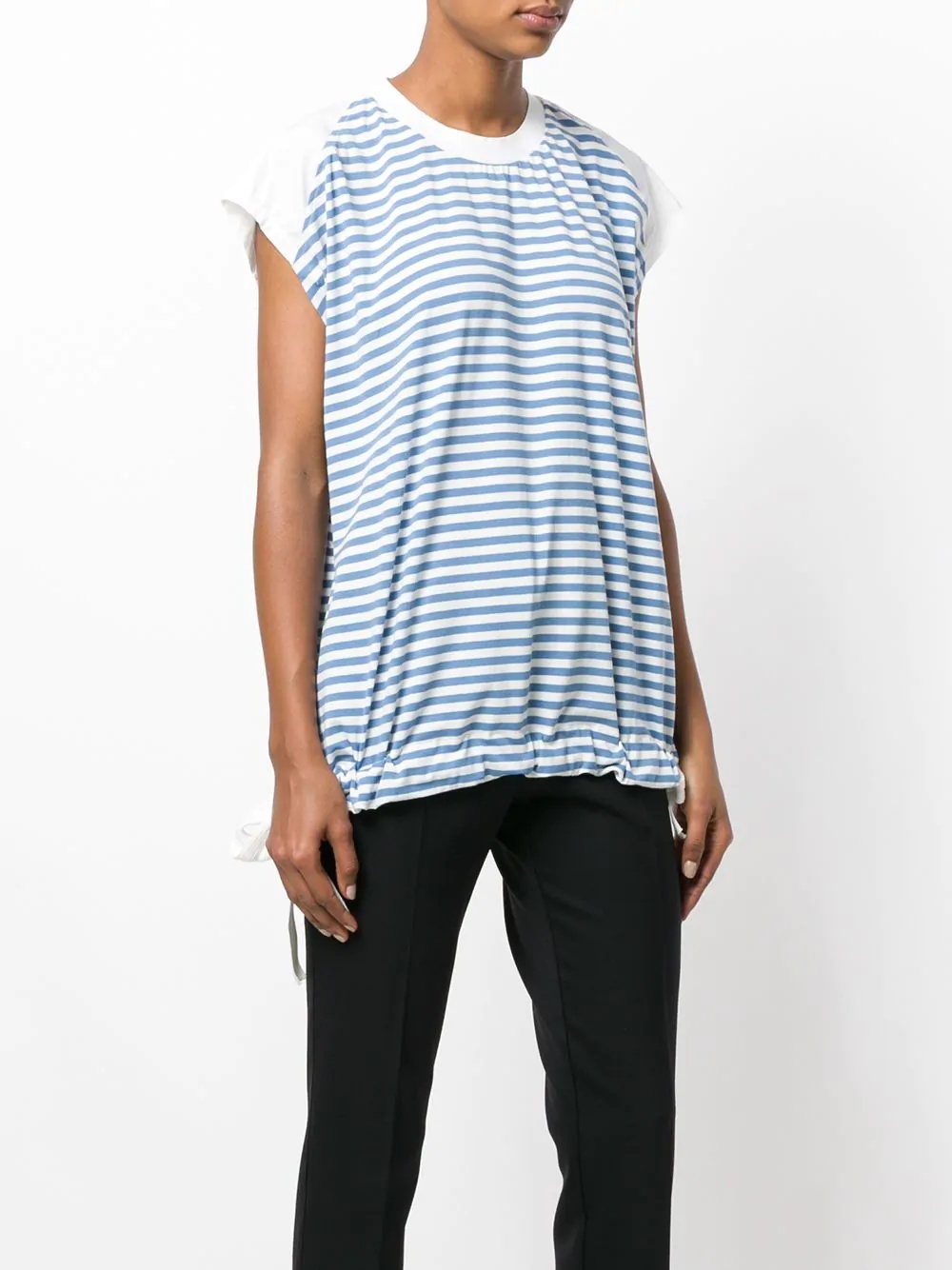 striped short-sleeve top - 3