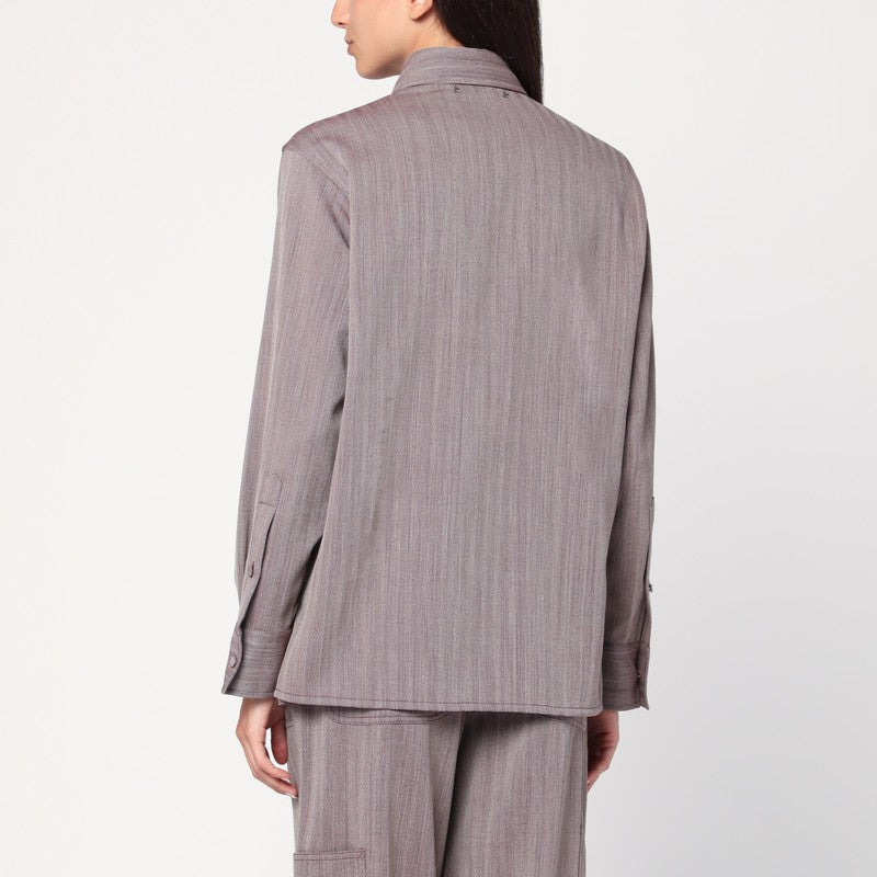 Golden Goose Garnet Shirt In Chevron Wool Blend Women - 2