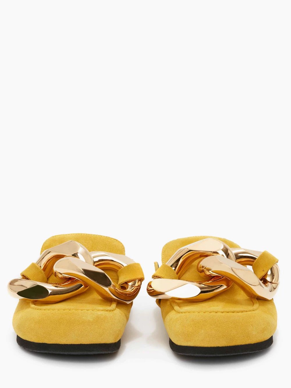 WOMEN’S SUEDE CHAIN LOAFER MULES - 3