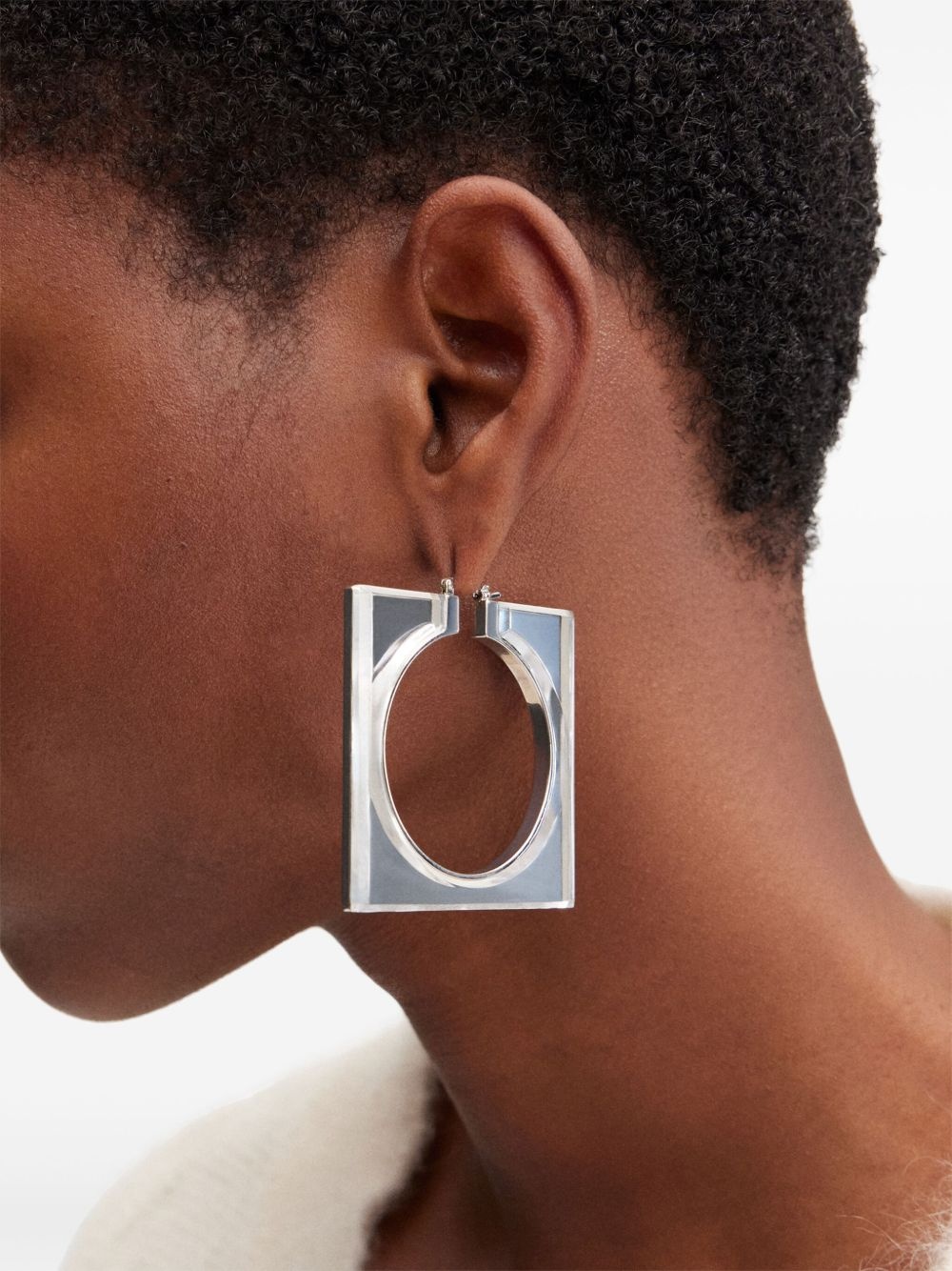 The Rond Carré hoops earrings - 4