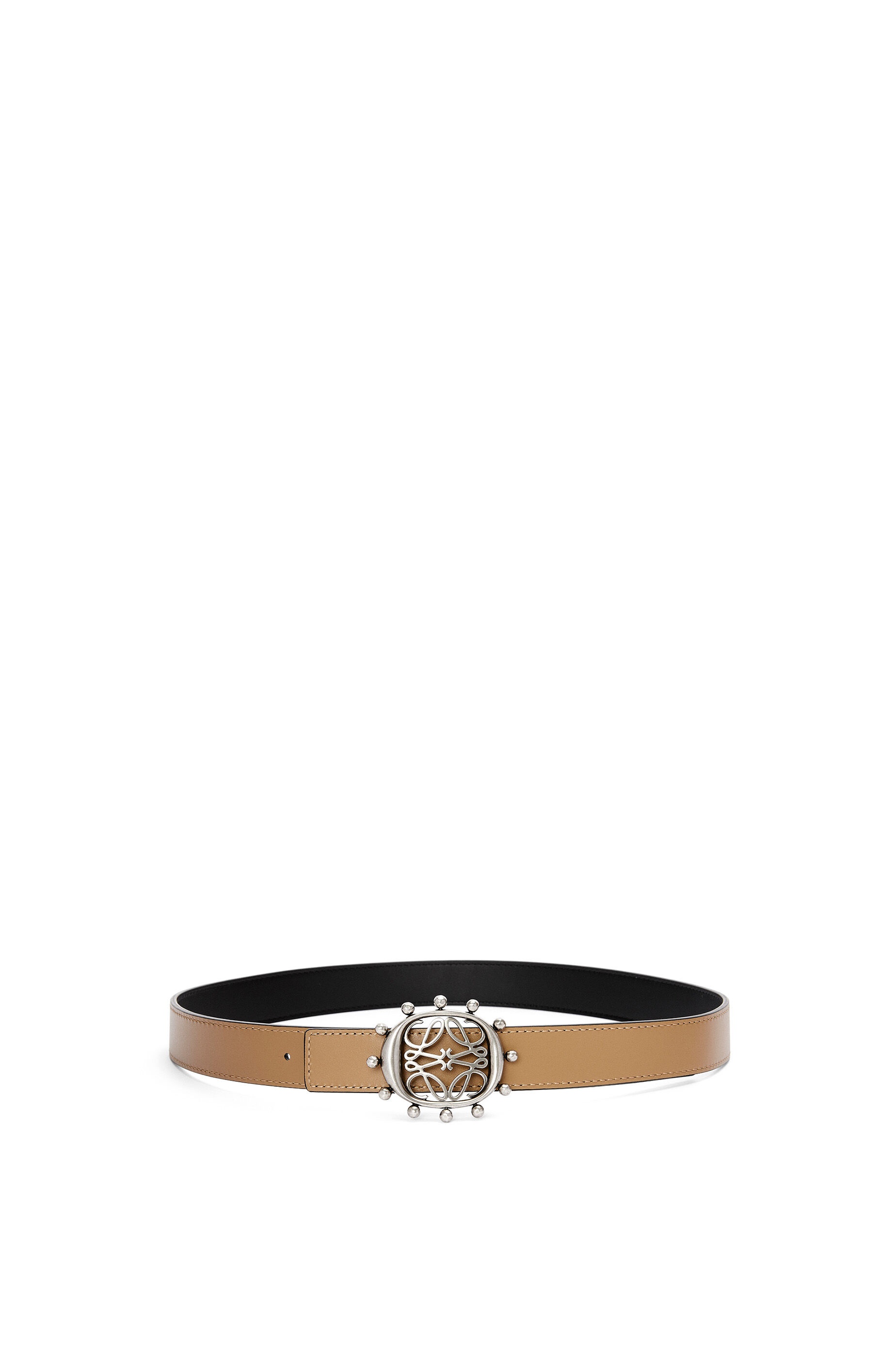 Reversible Anagram Ellipse belt in smooth calfskin - 2