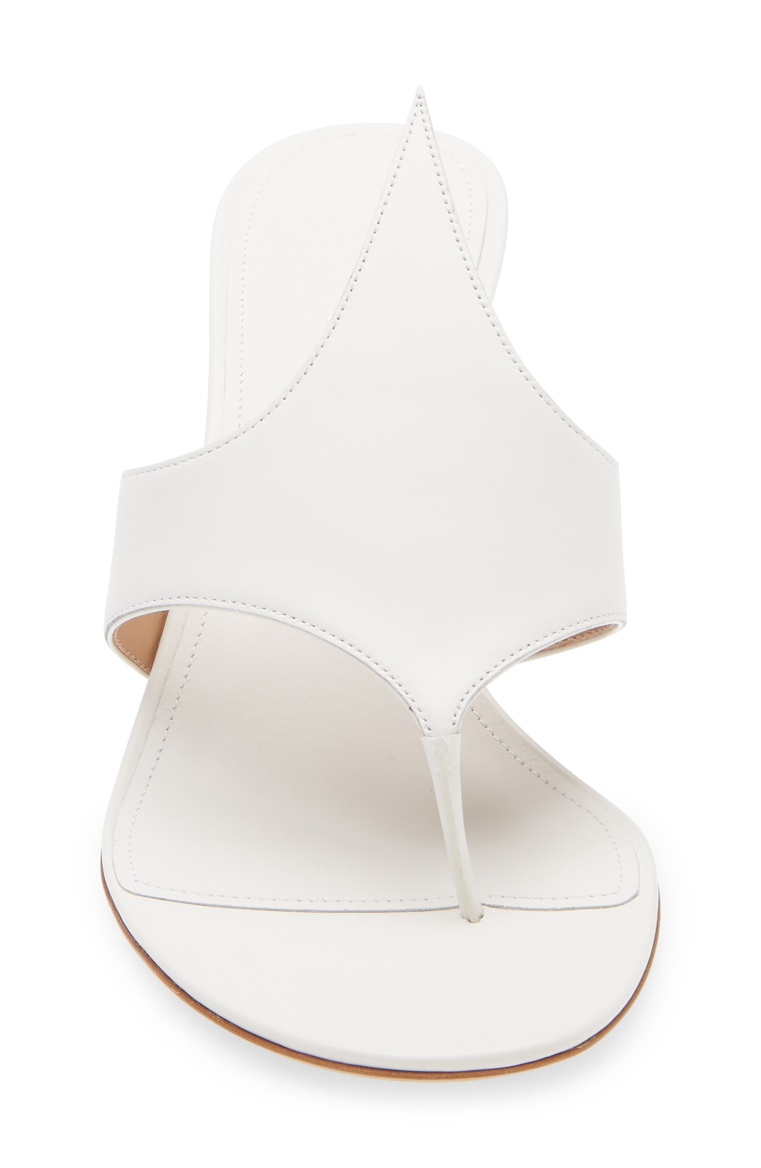 FERRAGAMO Fiamma Sandal in Bianco/Biscotto at Nordstrom - 5