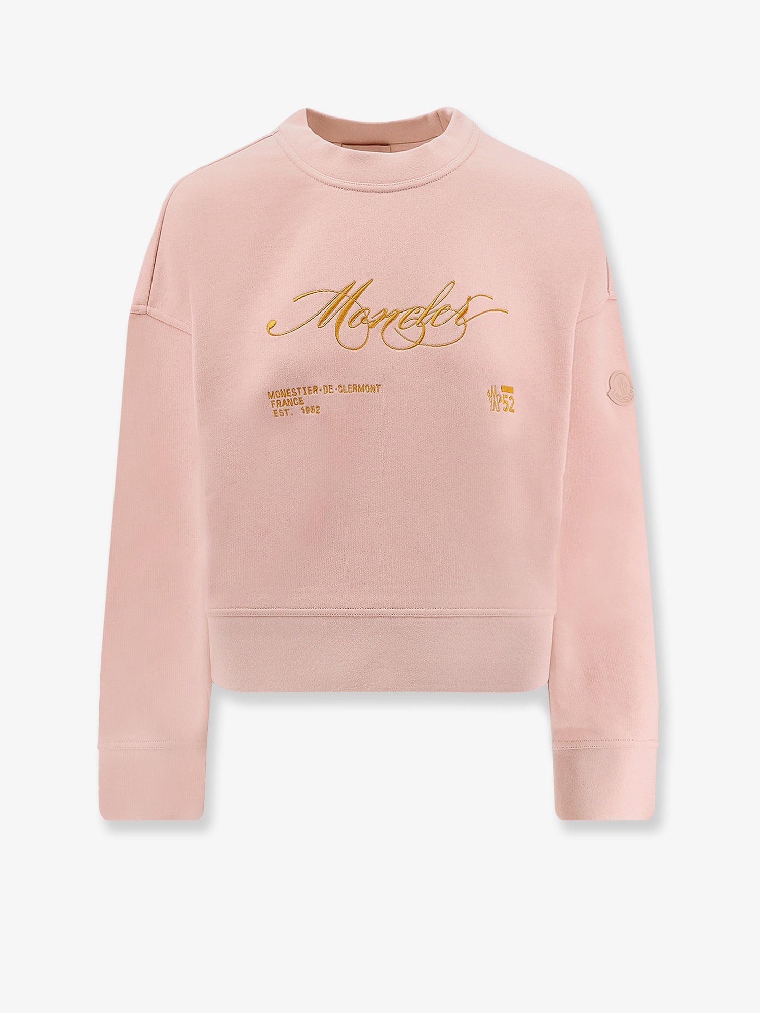 Moncler Cotton Sweatshirt With Logo Patch - 1