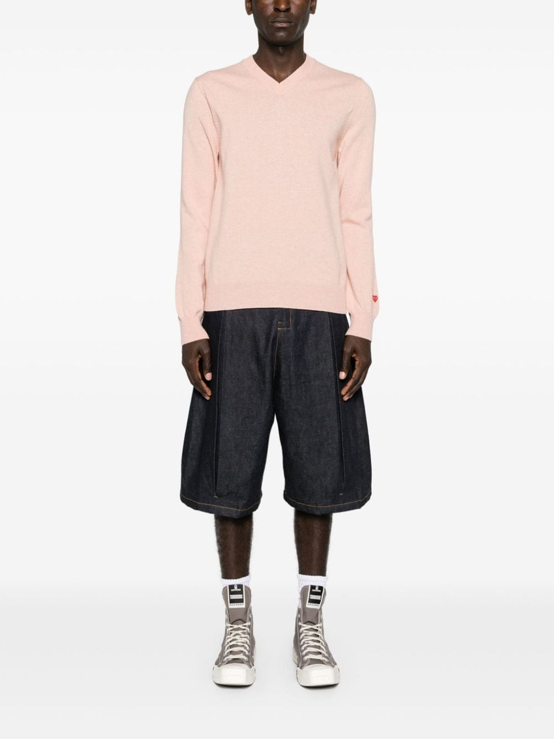 Comme des Garçons PLAY V-neck wool jumper outlook