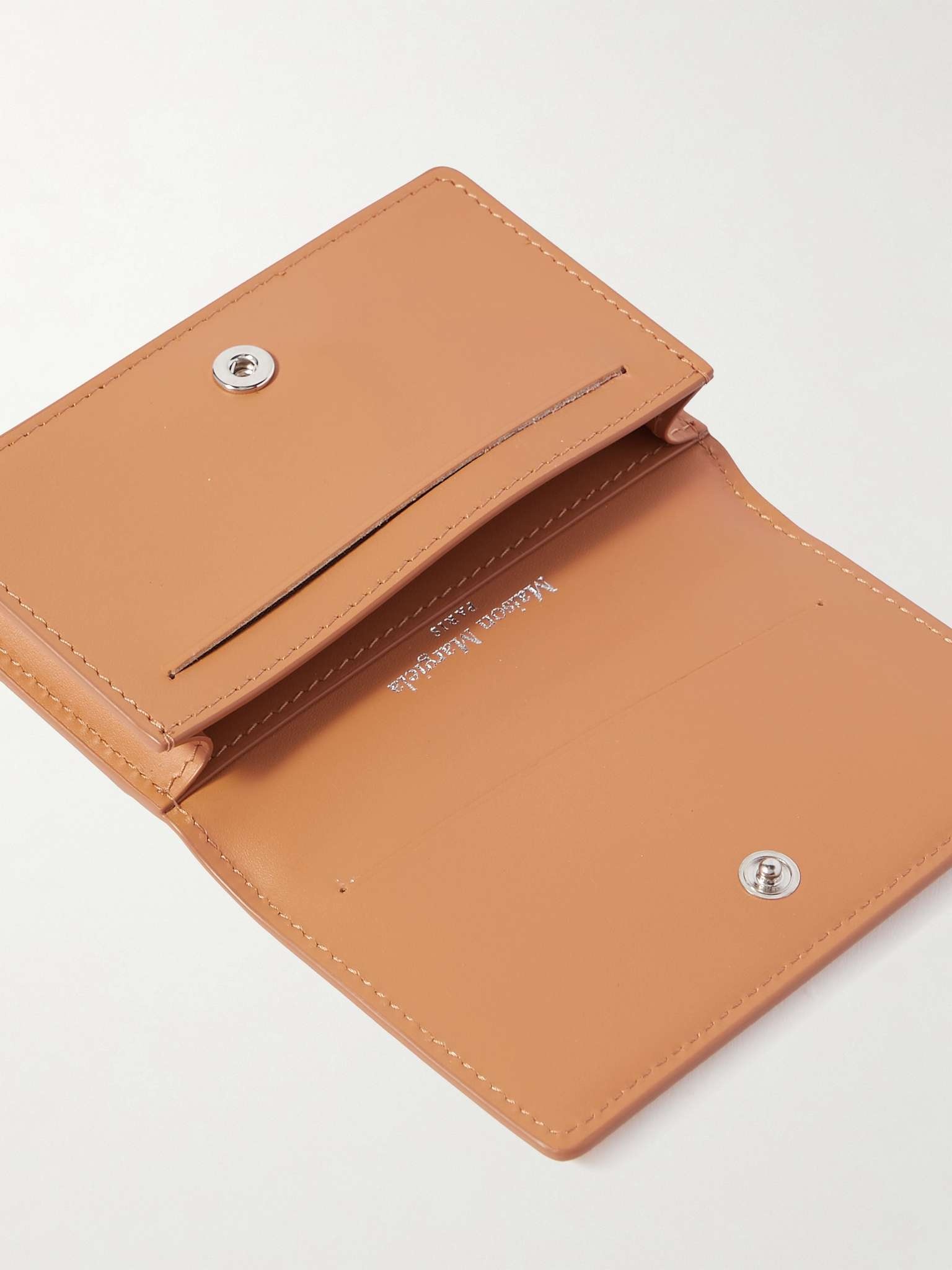 Logo-Embroidered Full-Grain Leather Cardholder - 2