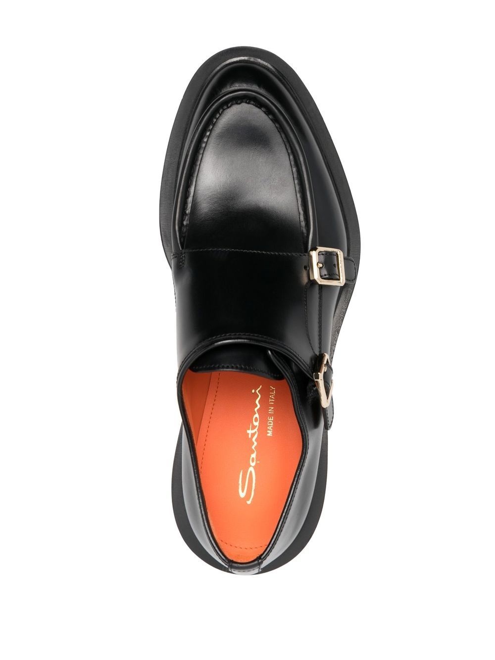 side buckle-fastening detail loafers - 4