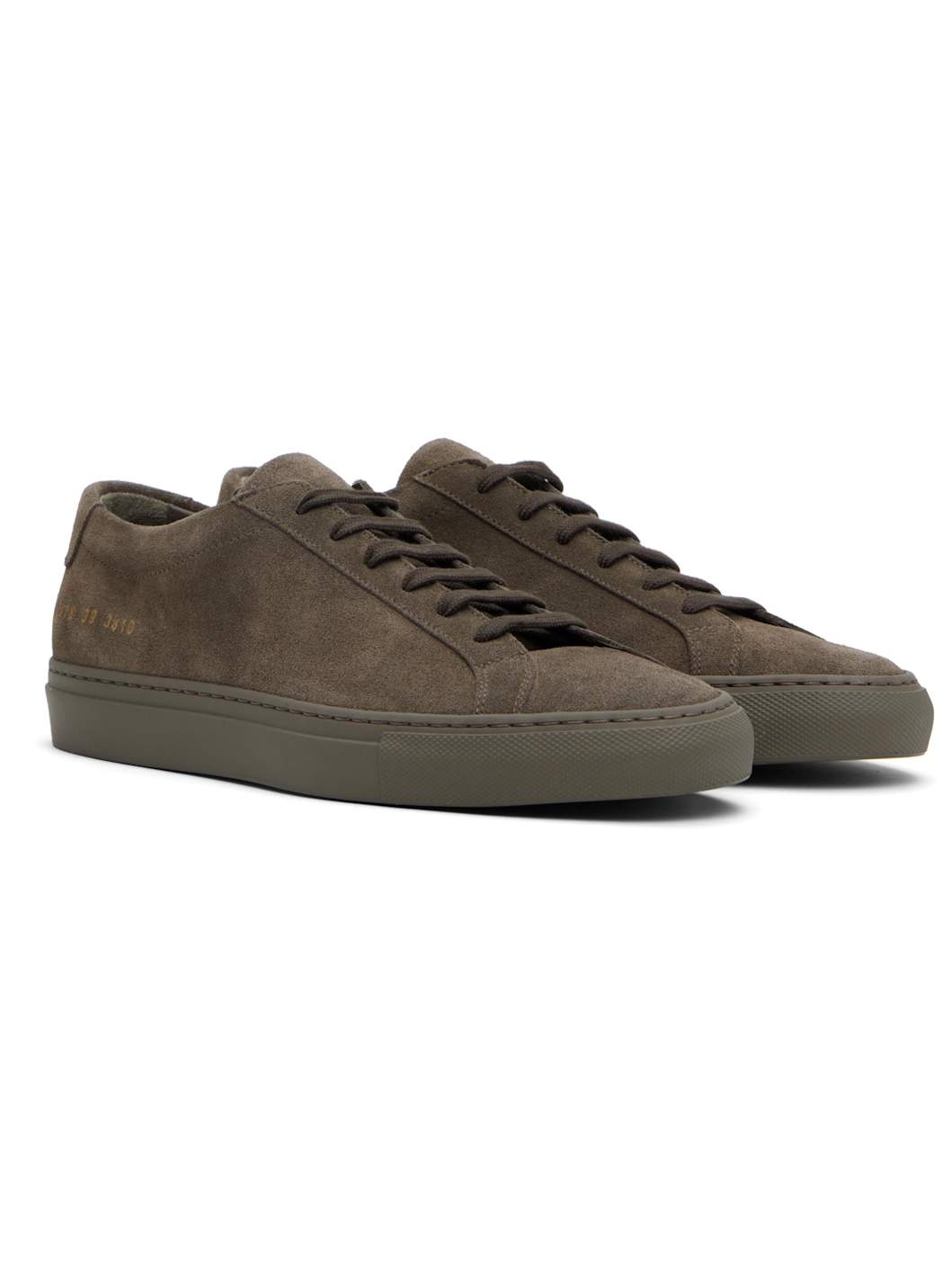 Taupe Achilles Tonal Suede Sneakers - 4