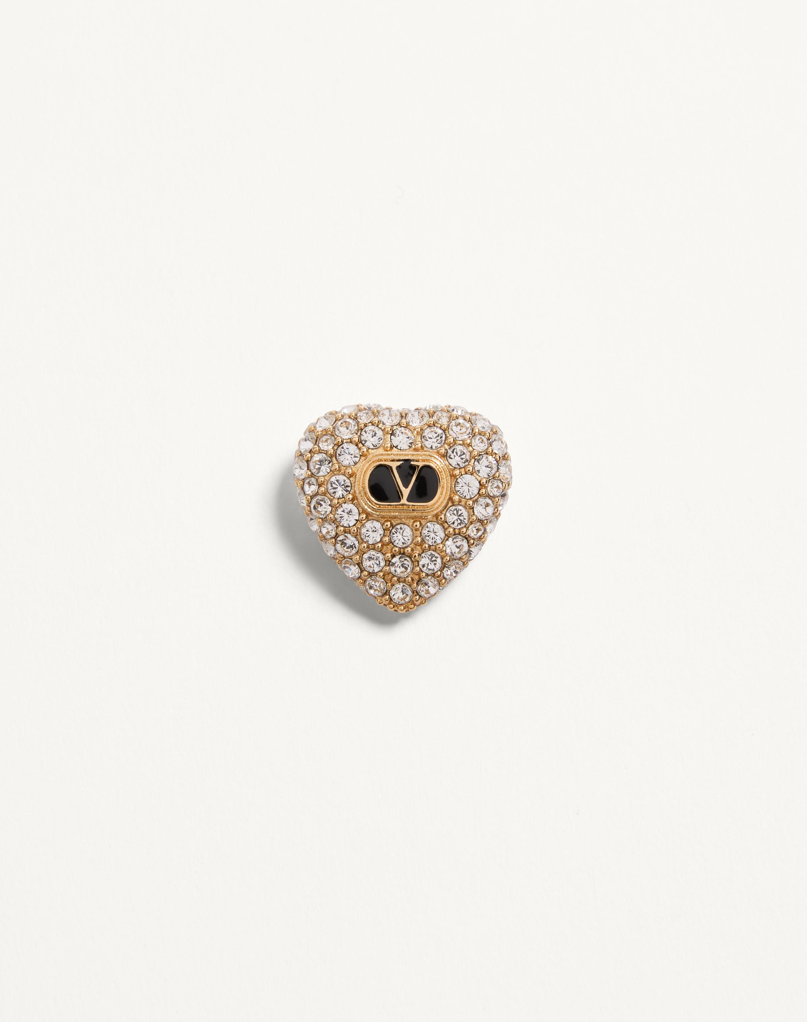 COEUR ROYAL EARRINGS IN METAL, ENAMEL AND SWAROVSKI® CRYSTALS - 3