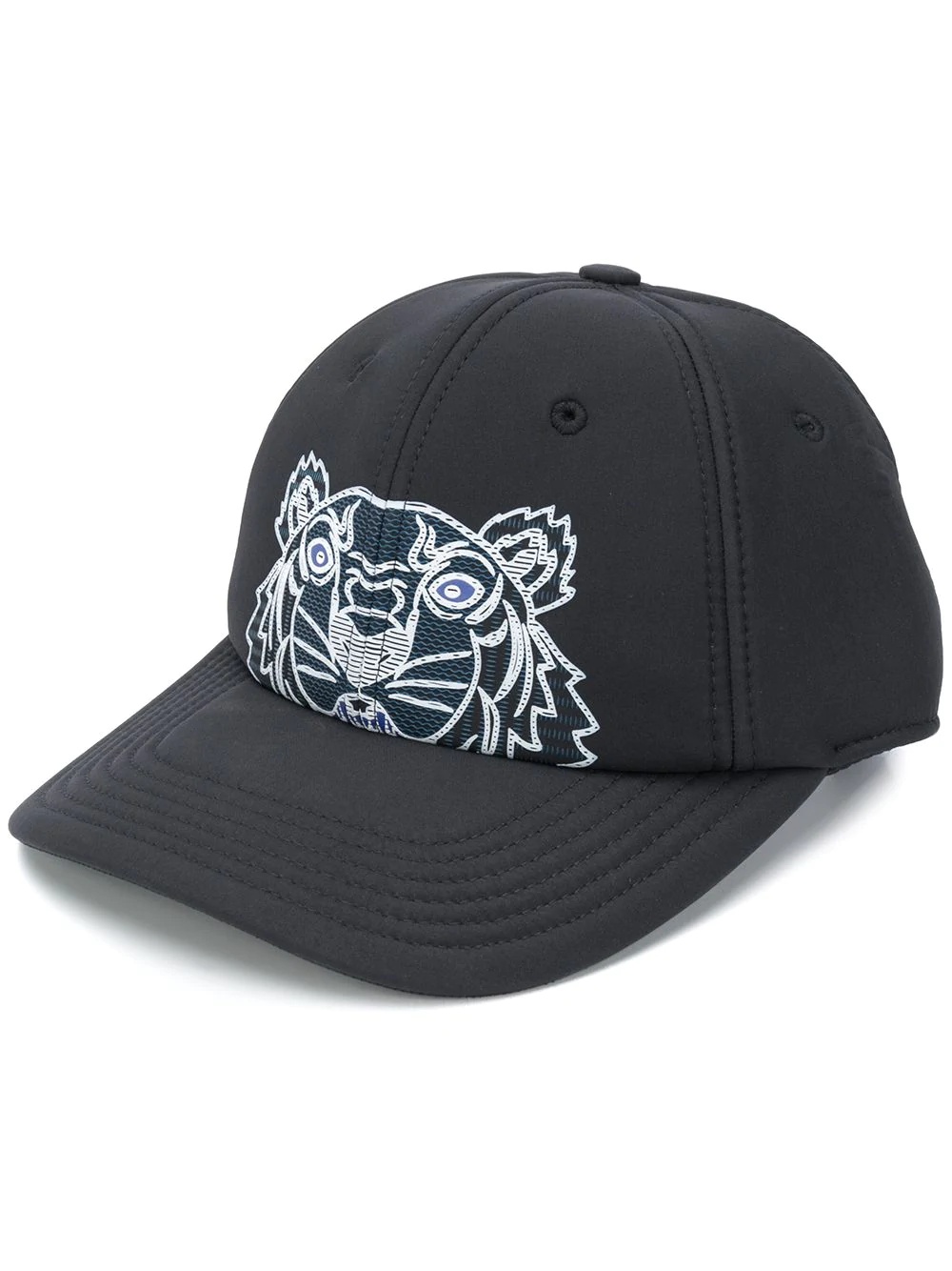 Tiger print baseball cap - 1