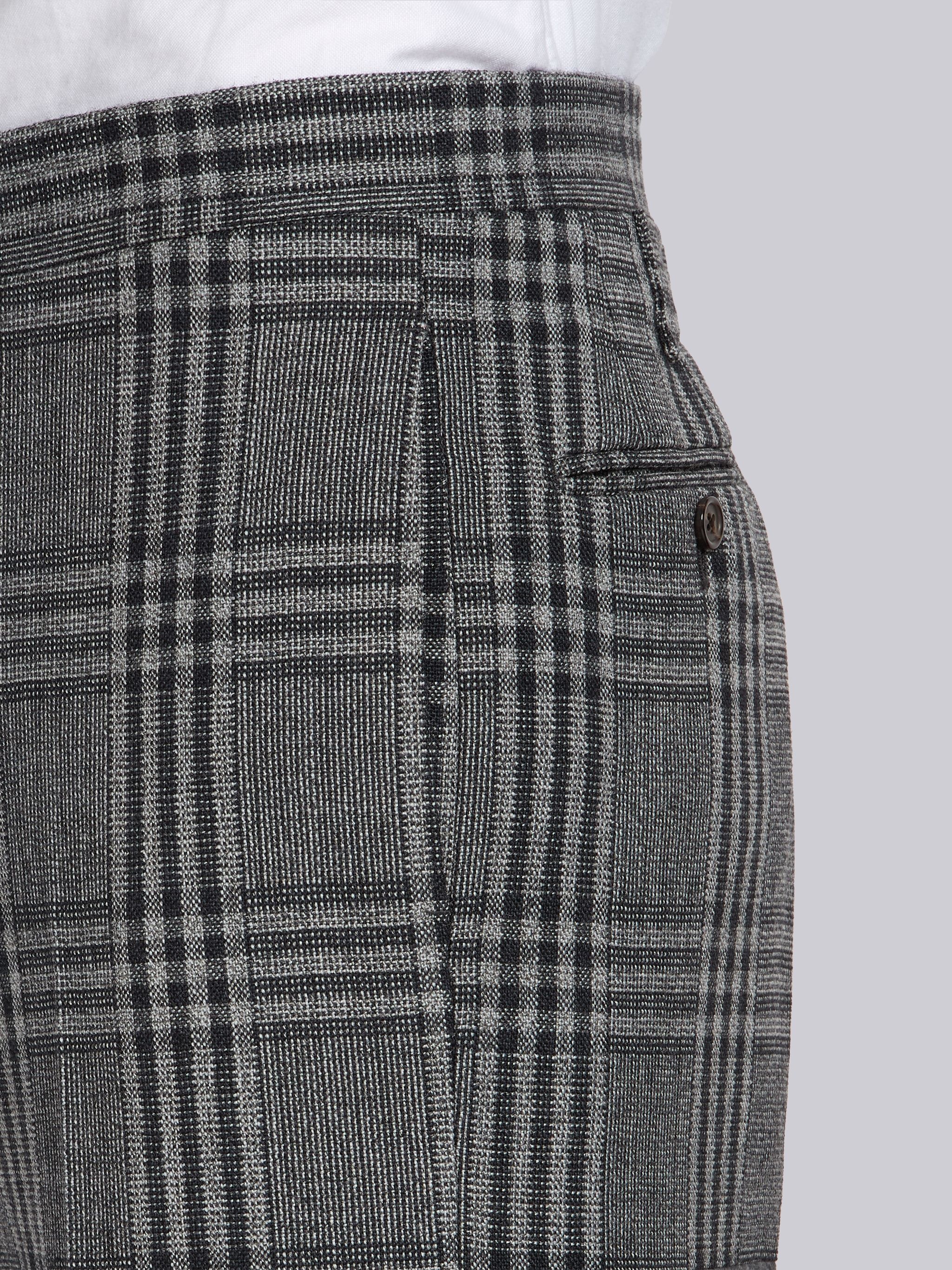 4-bar checkered trousers - 5