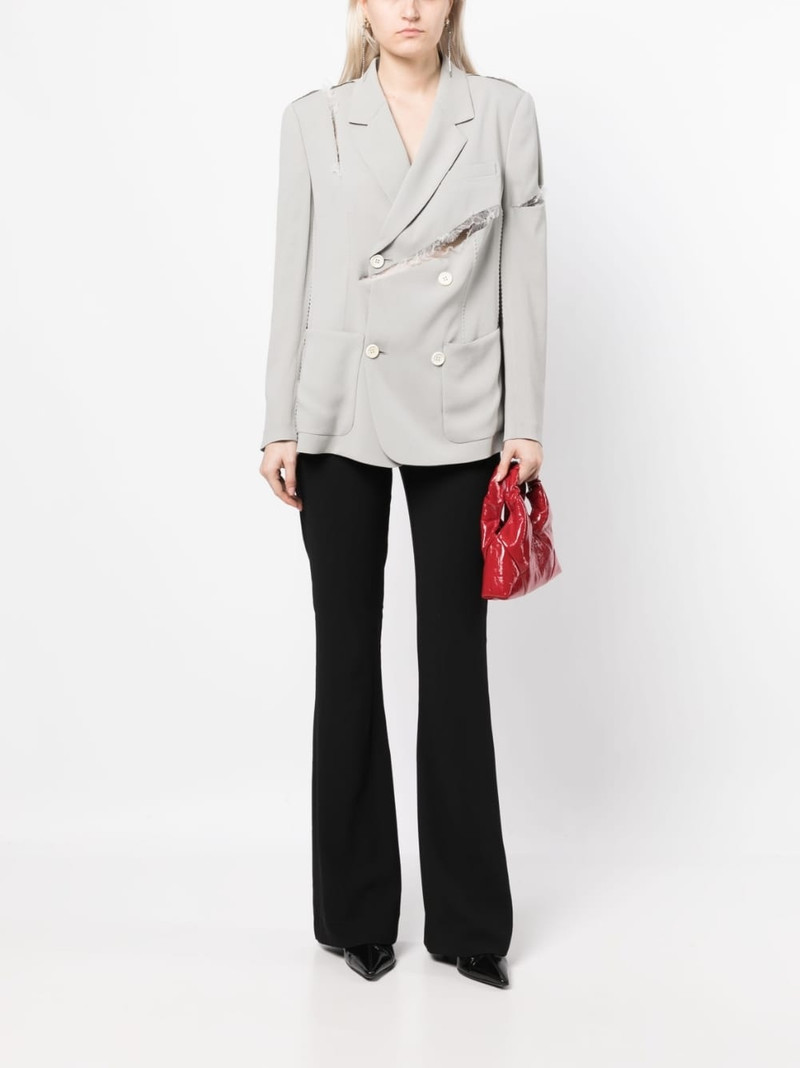 UNDERCOVER cut-out double-breasted blazer outlook