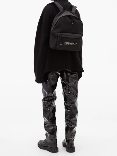 VETEMENTS Reflector Haute Couture-print nylon backpack outlook