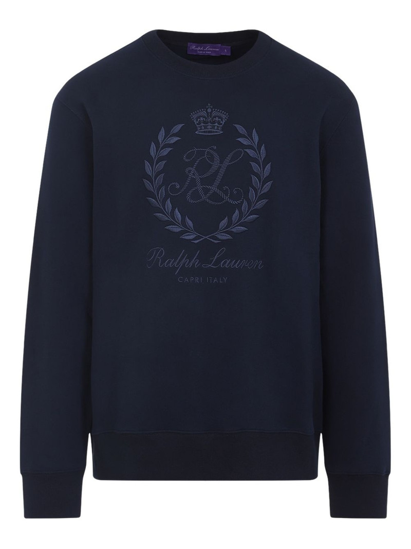 embroidered-logo sweatshirt 1