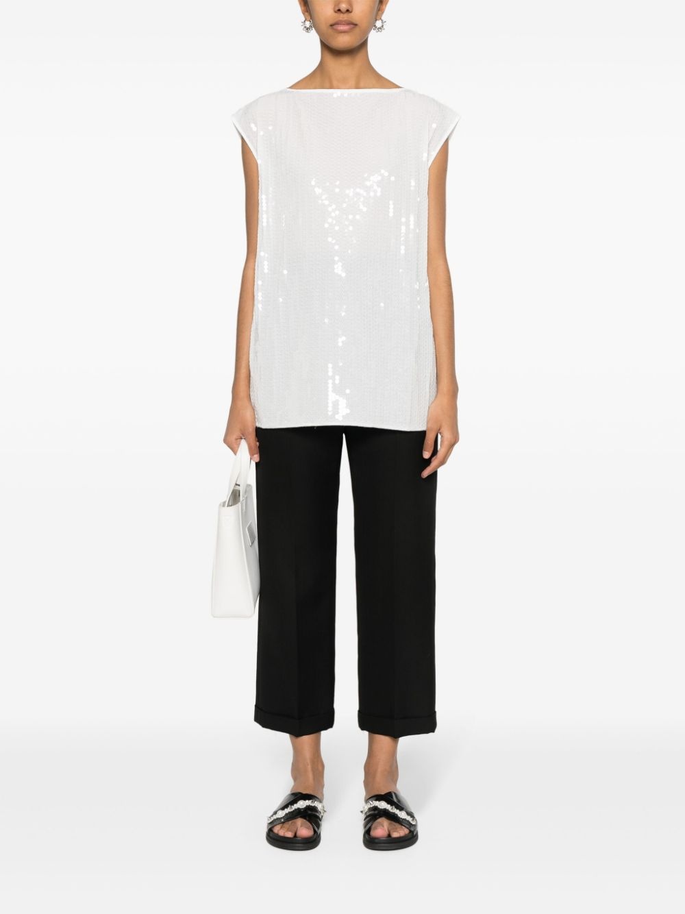 sequin-embellished top - 2