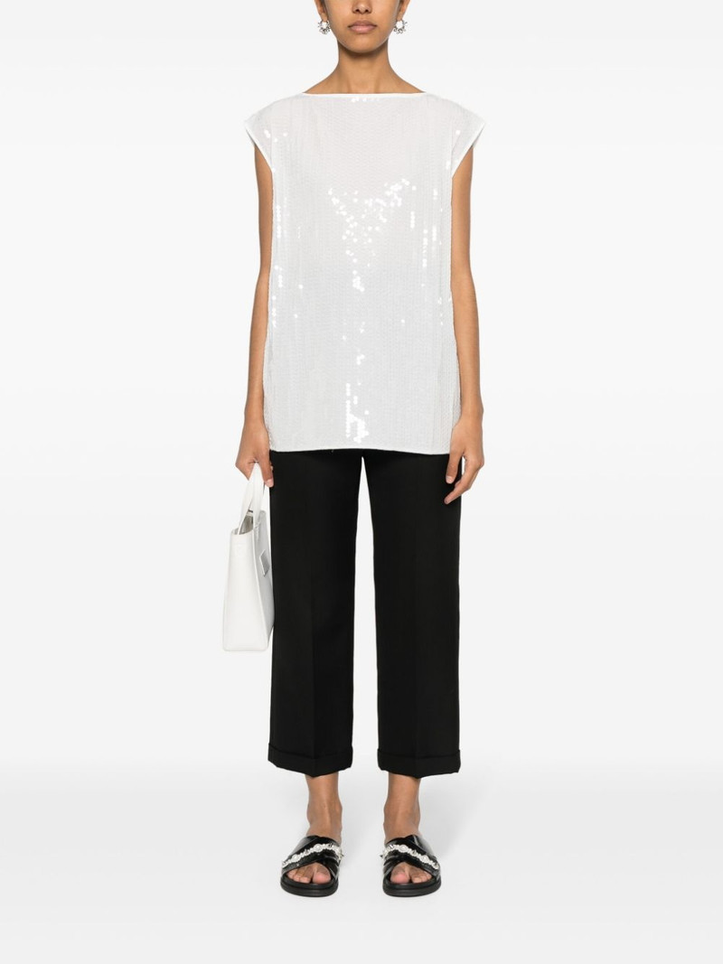 Junya Watanabe sequin-embellished top outlook
