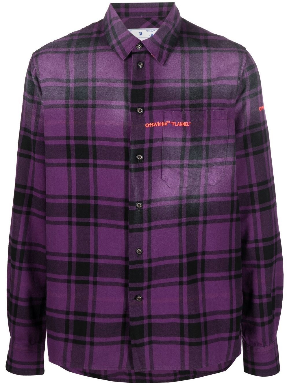 Helvet Patt check-print flannel shirt - 1