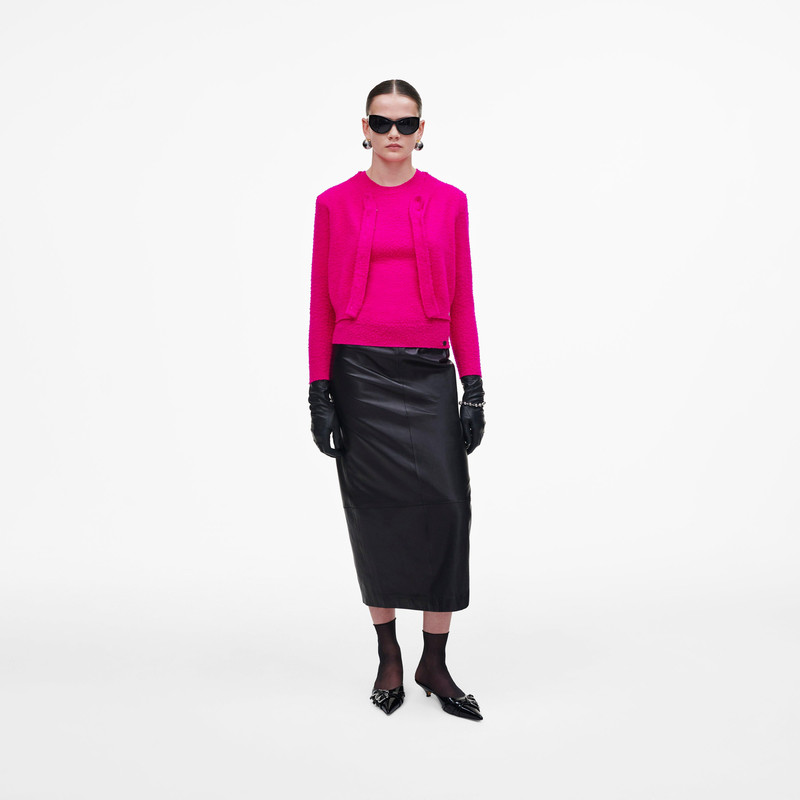 PILLED HOOK AND EYE CARDIGAN 1